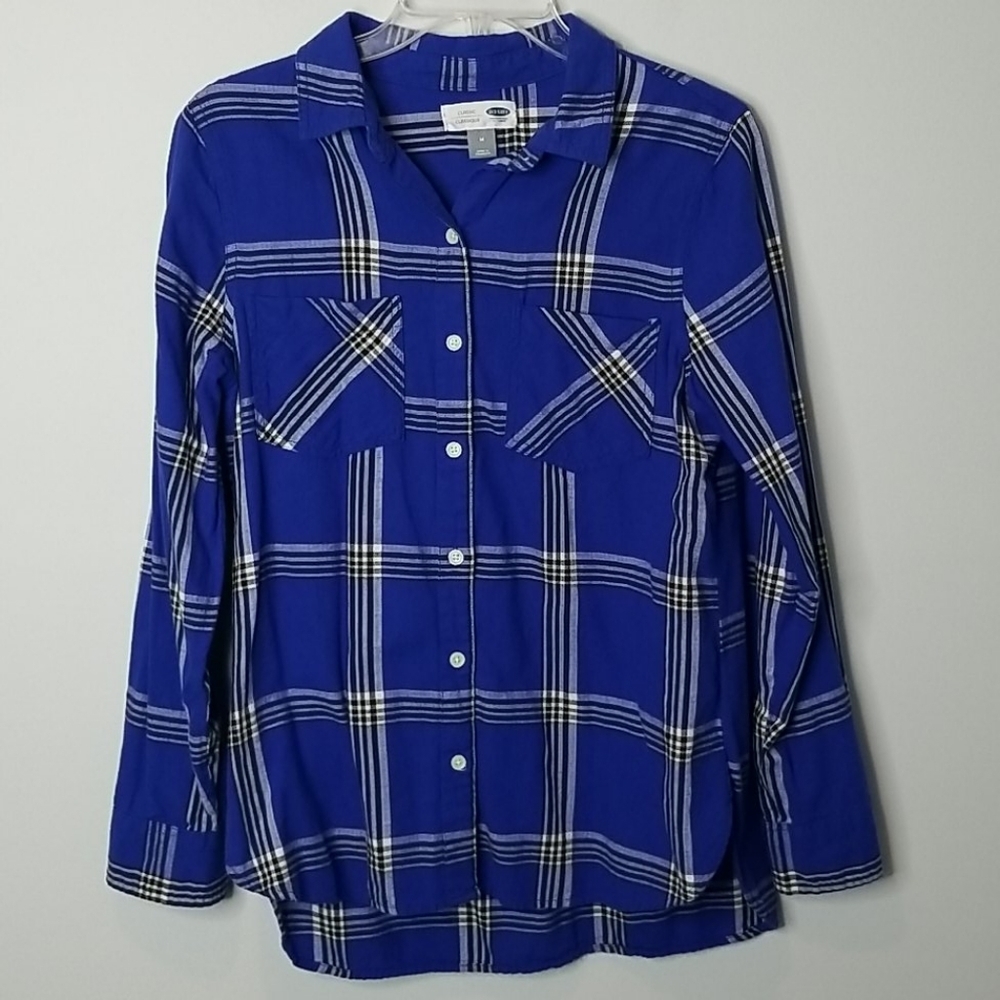 Old Navy plaid button down shirt Medium